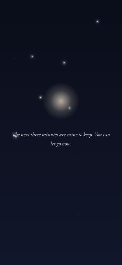 You just breathe.